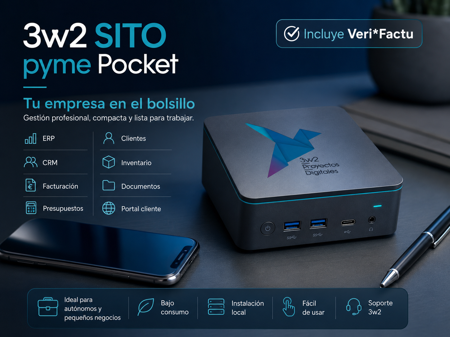 SITO pyme Pocket para pequeñas empresas.